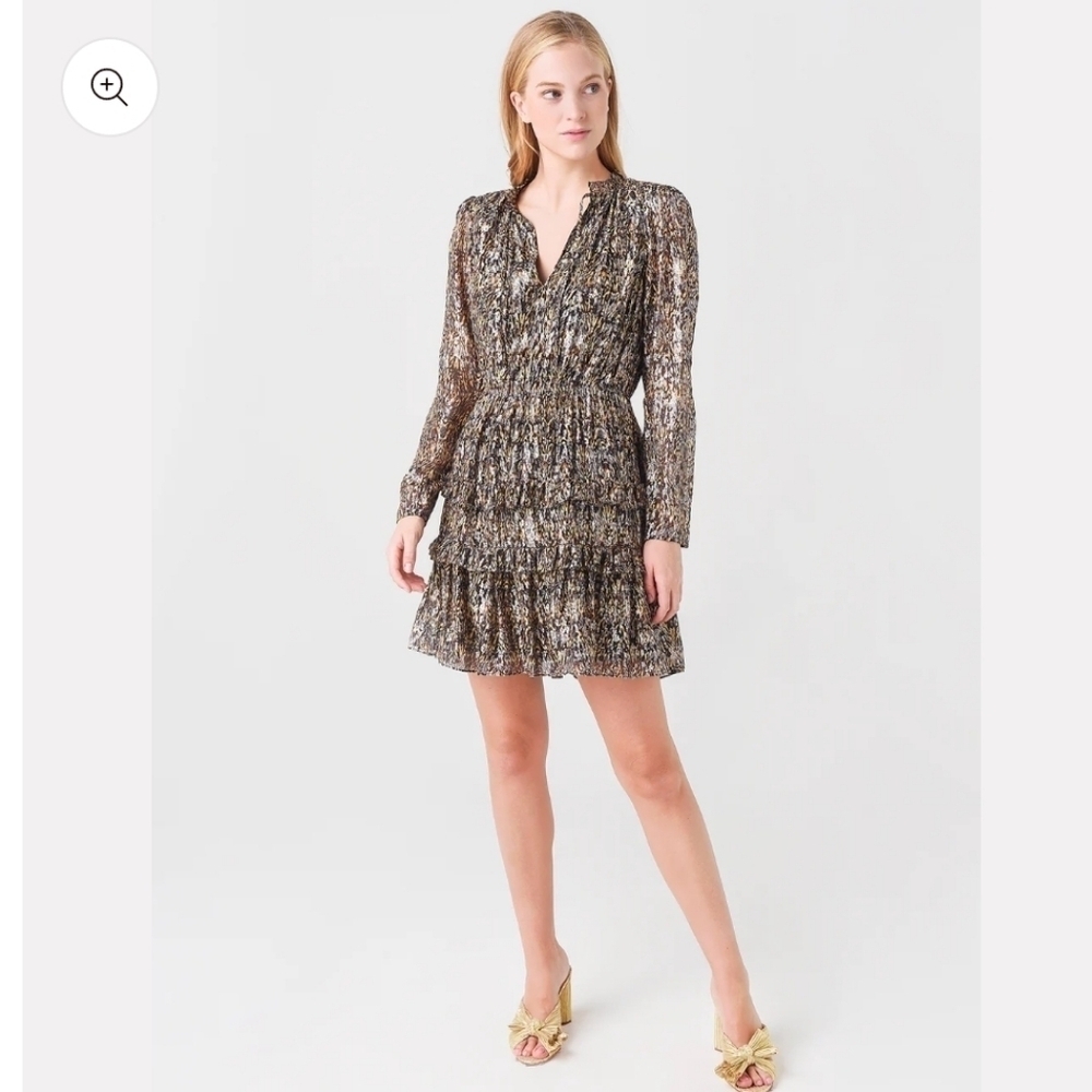 Ba&sh Glen Metallic Mini Dress Size Small NWOT